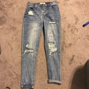SOLD High rise boyfriend jeans
